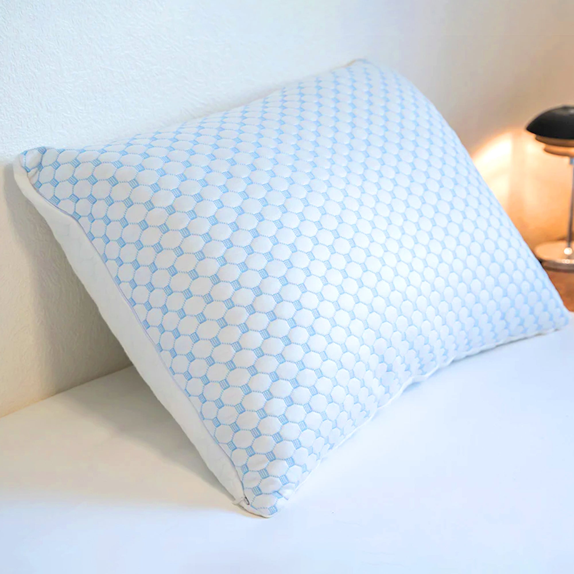 Pillow Cooling Hexagon Design Bed | Neck Support