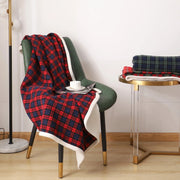 Plaid Blanket Throw for Sofa & Bed | Large