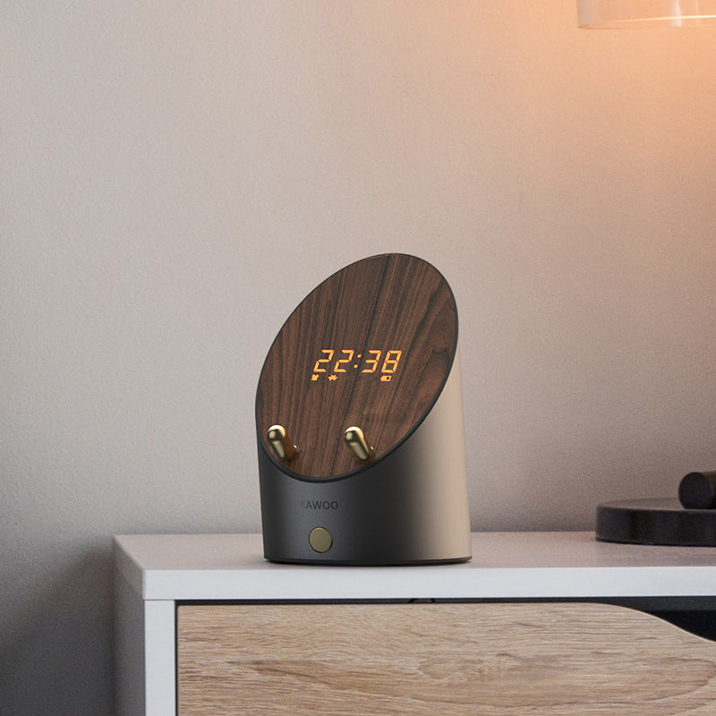 Portable Desktop Wireless Alarm Clock | Bluetooth Speaker
