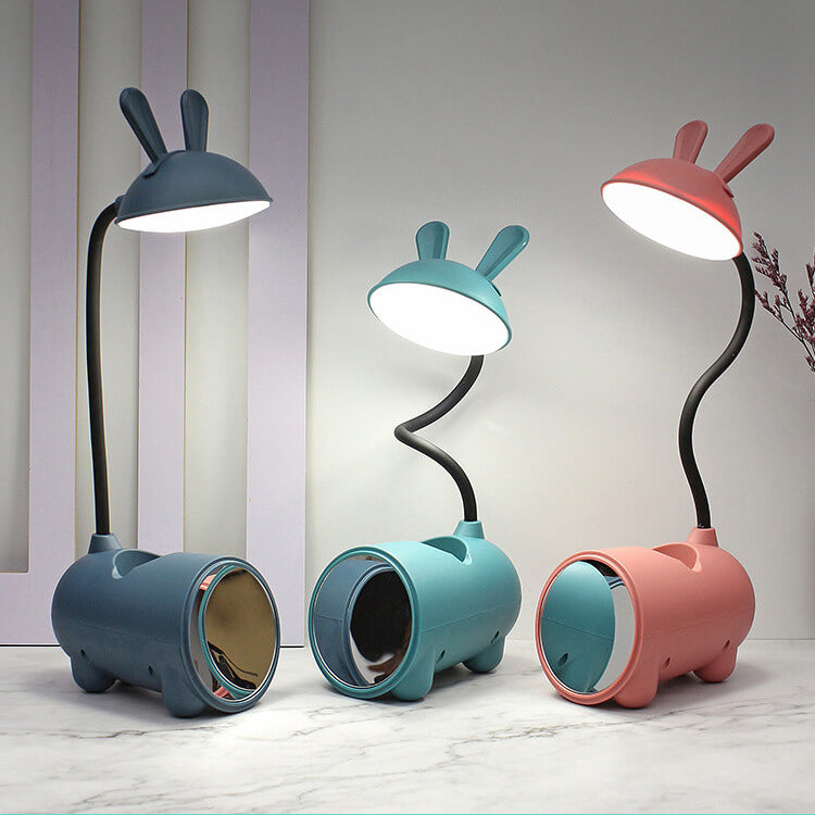 Rechargeable Lamp LED Bunny Desk Light | Kids Study Lamp with Holder