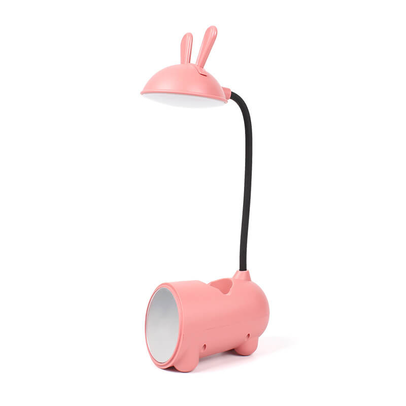 Rechargeable Lamp LED Bunny Desk Light | Kids Study Lamp with Holder