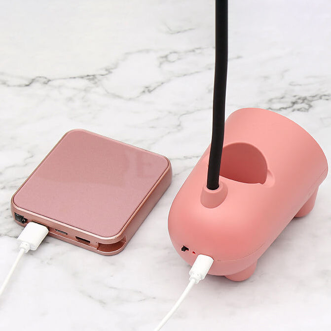 Rechargeable Lamp LED Bunny Desk Light | Kids Study Lamp with Holder