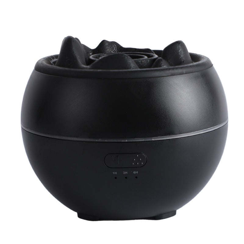 Round Aroma Diffuser with Flame Effect | Electric