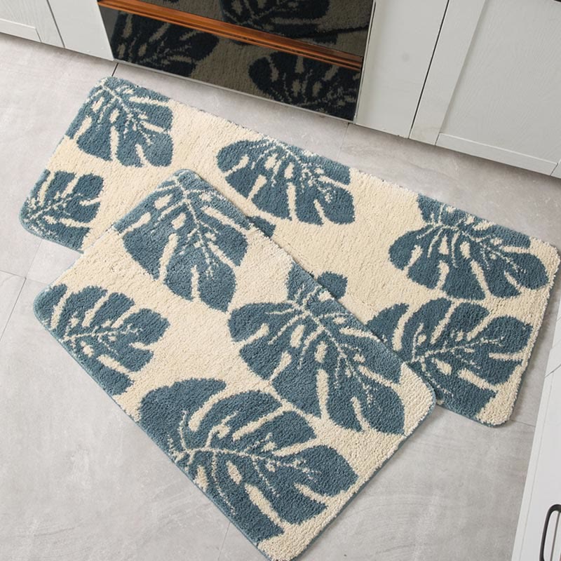 Rug Botanical Leaf Living Room | Washable