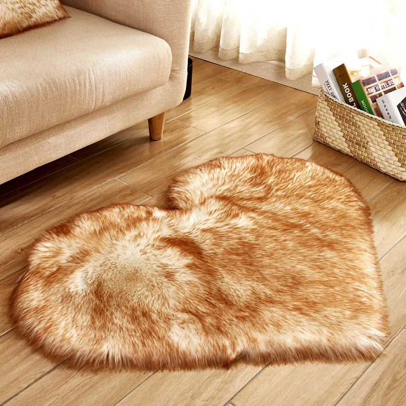 Rugs Fluffy Bedroom | Heart Shape