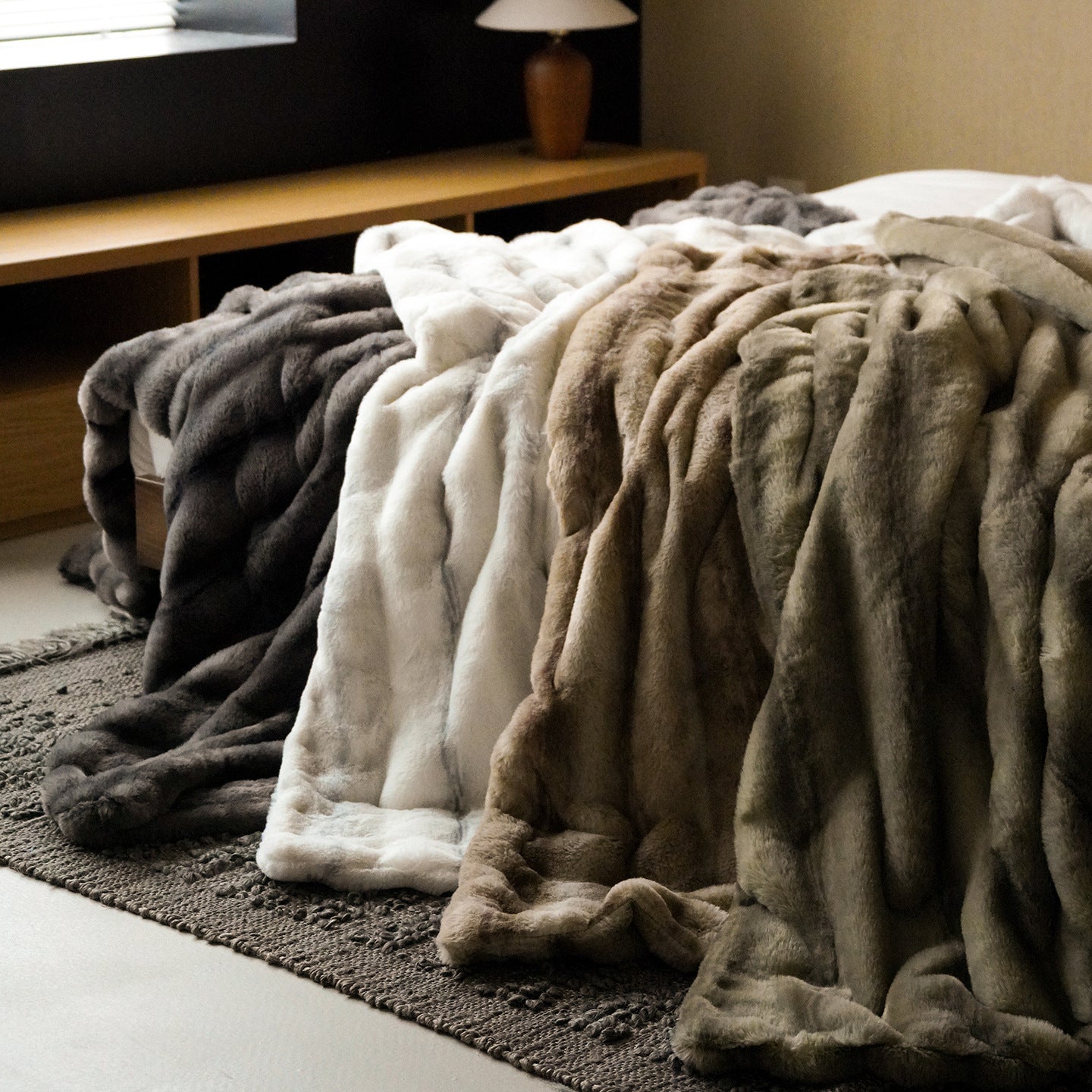 Sofa Throws Fleece Living Room | Large