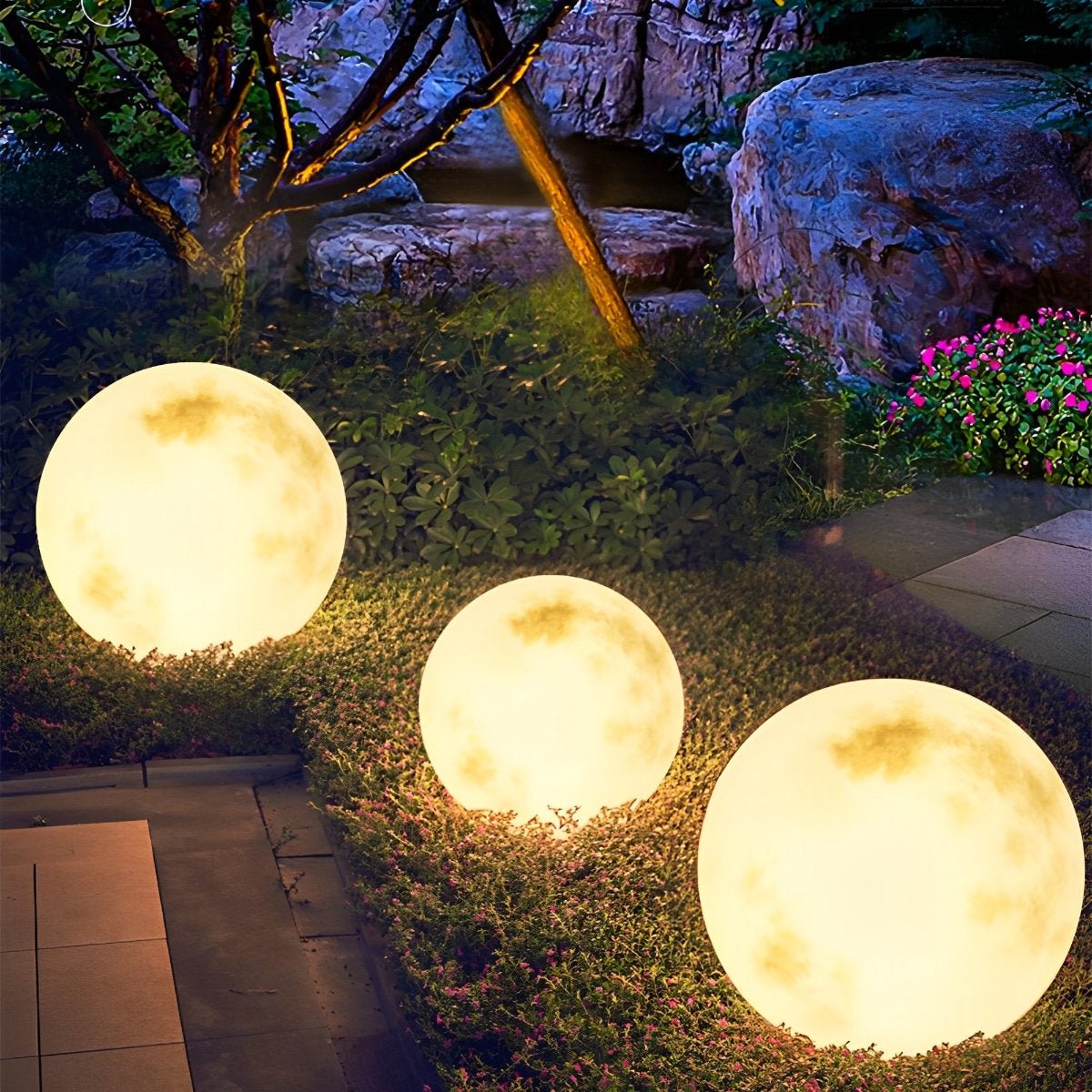 Solar Garden Lights LED Outdoor | Globe Design