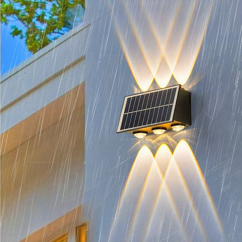 Solar LED Outdoor Wall Light | Up & Down Beam Effect