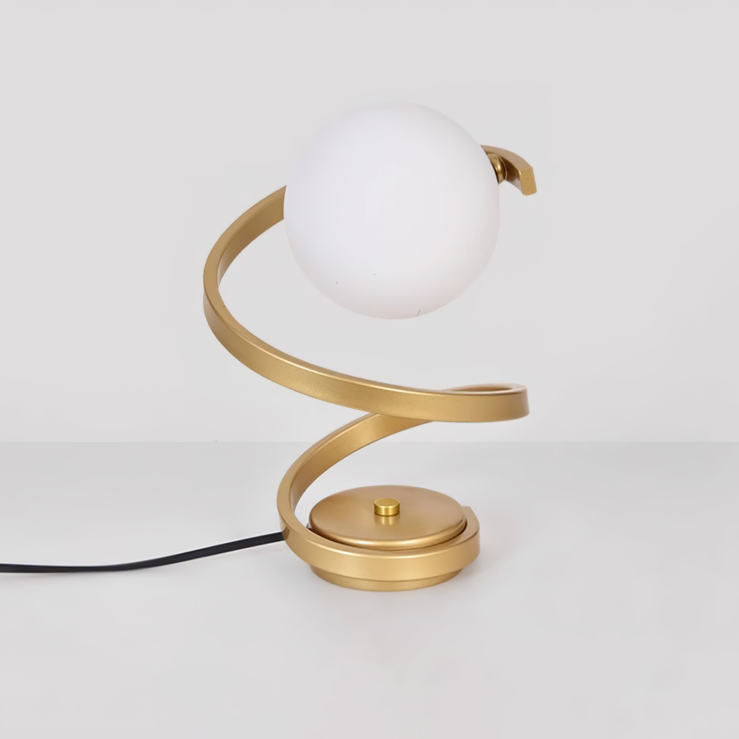 Table Lamp Spiral LED Bedside Glass | Globe
