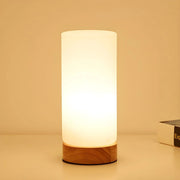 Table Lamps Modern Wooden Base for Bedroom or Living Room | LED