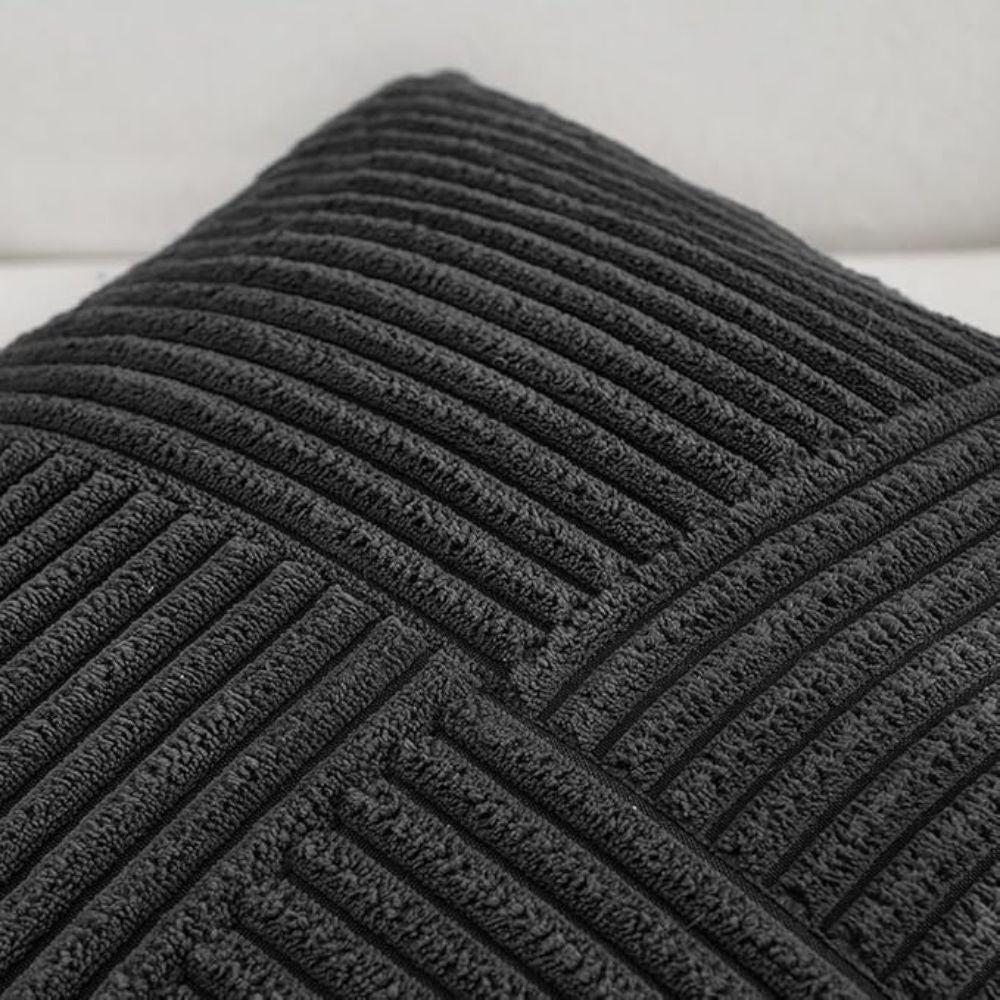 Textured Cushions Cover Sofa | Home Decor
