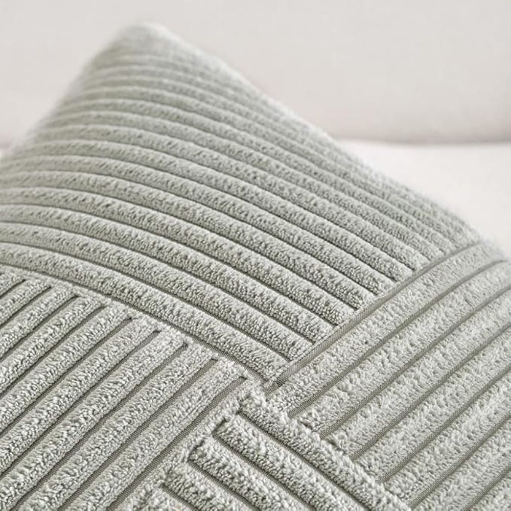 Textured Cushions Cover Sofa | Home Decor