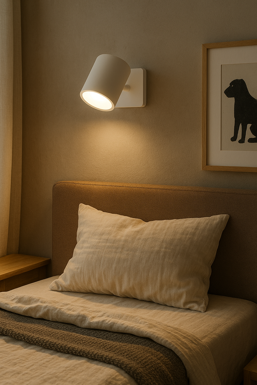 Wall Lamp Black LED Bedroom | Modern