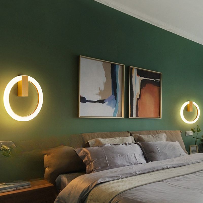 Wall Light LED Ring Bedroom | Modern Design