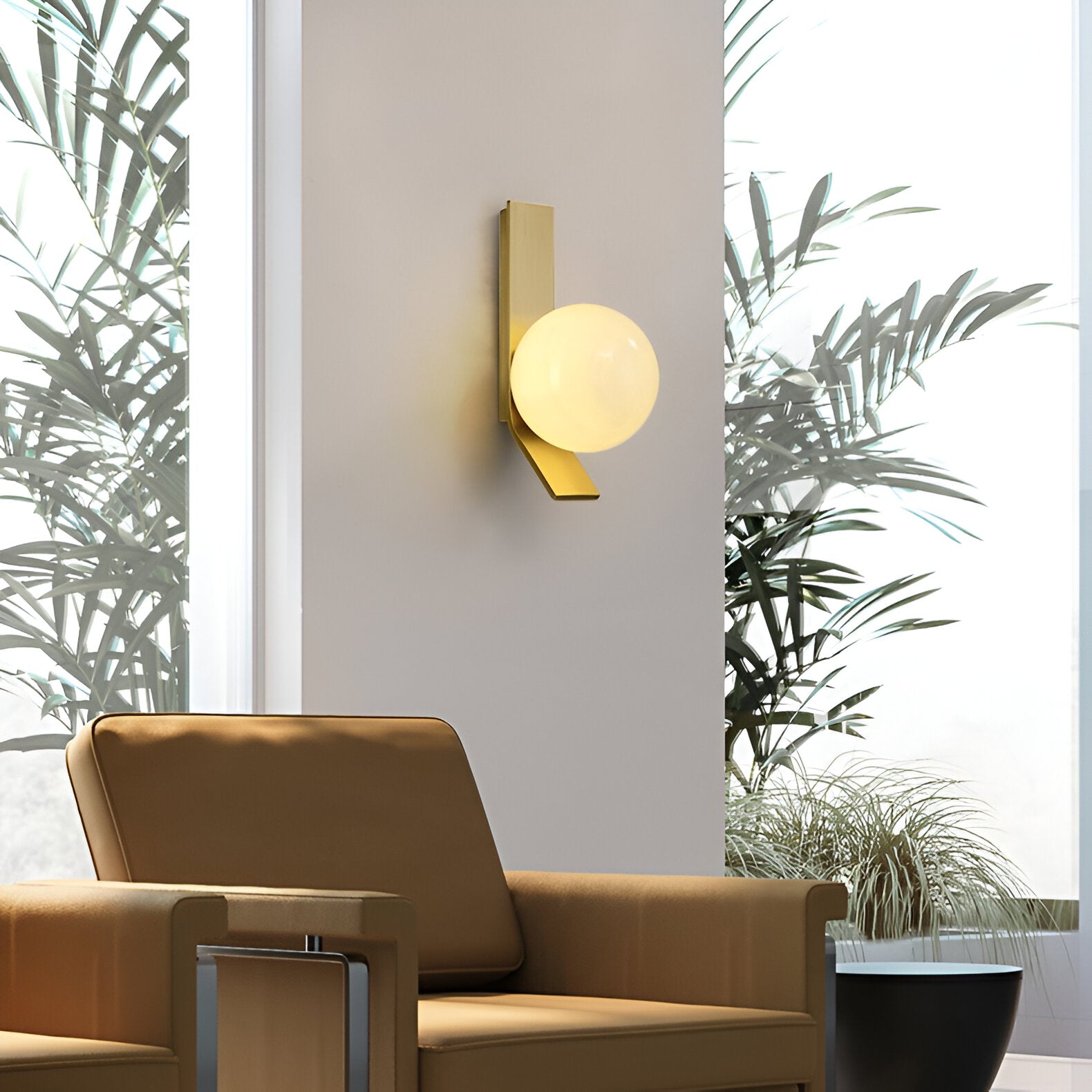 Wall Lights LED Bedroom Bedside Reading | Modern Globe Sconce