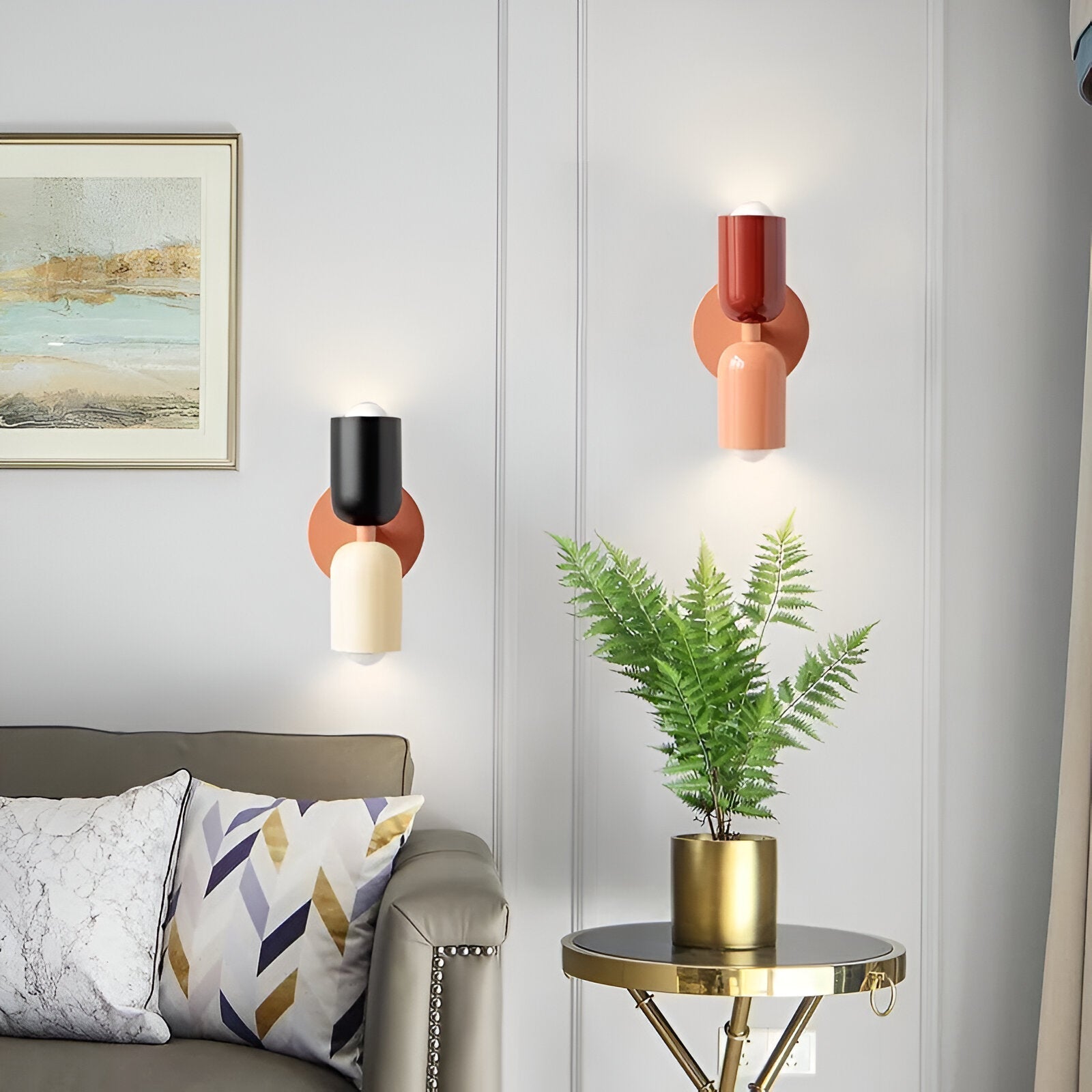 Wall Lights Modern Double Head | Lounge & Bedroom Design