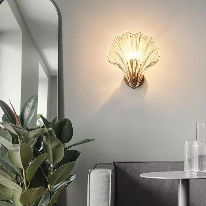Wall Lights Modern Shell Glass | Decorative Lighting