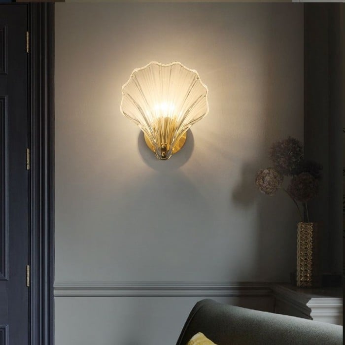 Wall Lights Modern Shell Glass | Decorative Lighting