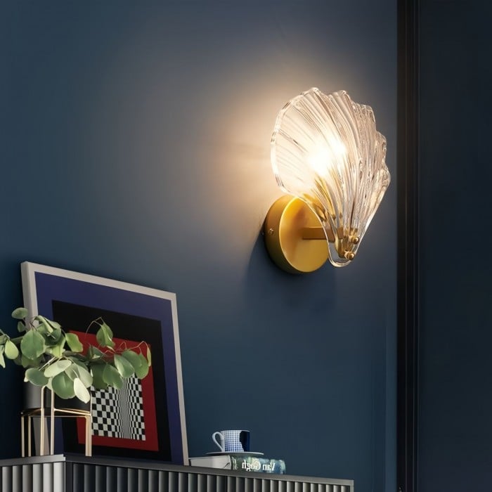 Wall Lights Modern Shell Glass | Decorative Lighting