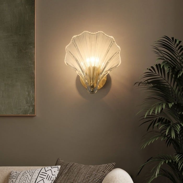 Wall Lights Modern Shell Glass | Decorative Lighting