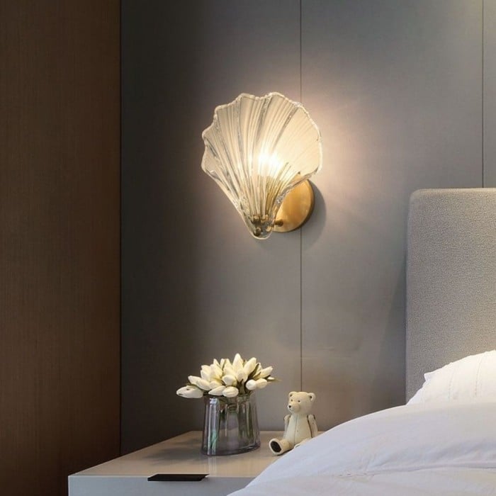 Wall Lights Modern Shell Glass | Decorative Lighting