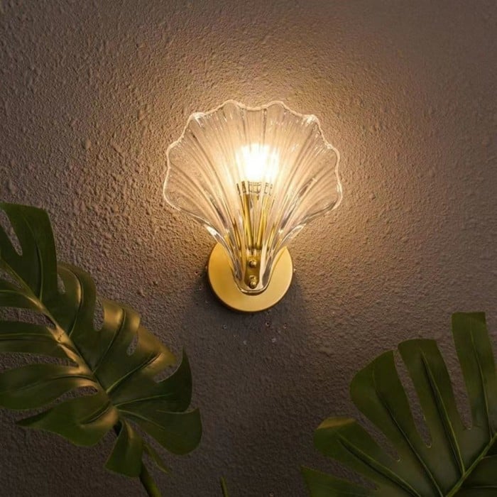 Wall Lights Modern Shell Glass | Decorative Lighting