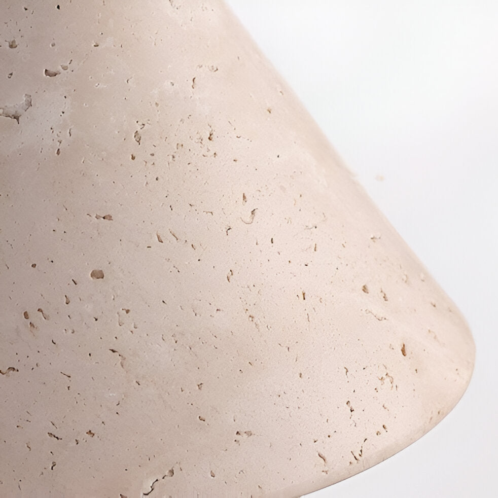 Wall Lights Modern Stone Cone | Wooden Base