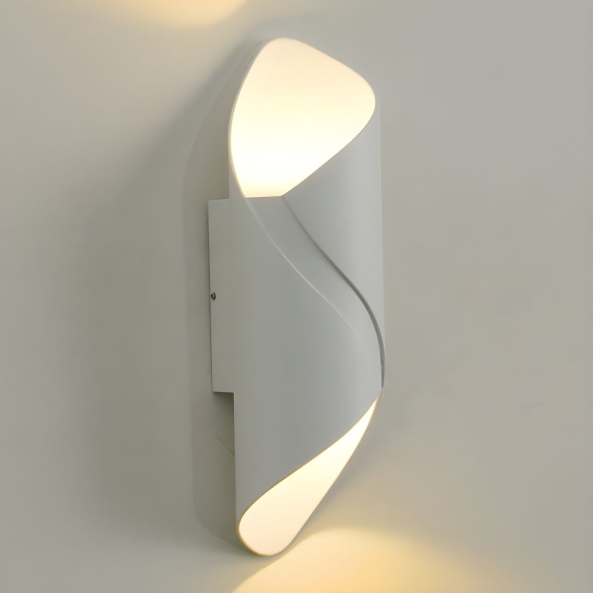 Wall Sconces Curved LED Lounge | Twisted Modern Design