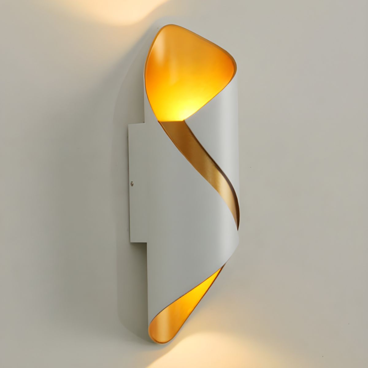 Wall Sconces Curved LED Lounge | Twisted Modern Design