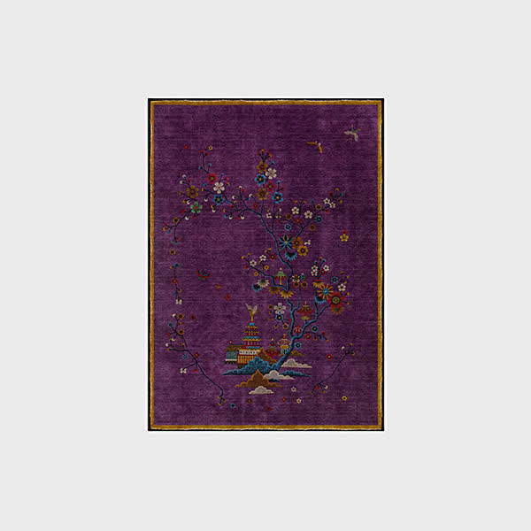 Washable Carpet Floral Pattern Anti Slip Living Room | Vintage