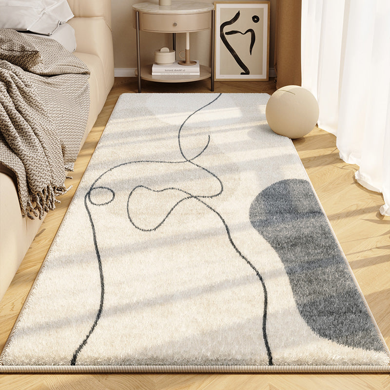 Washable Carpet Modern Bedroom Living Room | Abstract