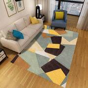 Washable Carpet Modern Living Room Abstract Pattern | Large
