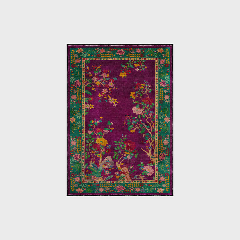 Washable Carpet for Living Rooms and Bedrooms | Floral