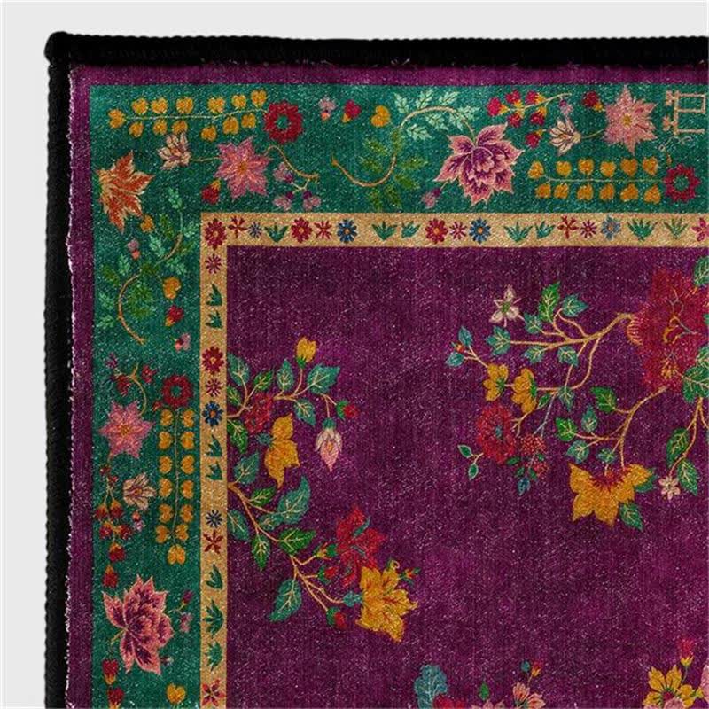 Washable Carpet for Living Rooms and Bedrooms | Floral