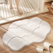 Washable Rugs Fluffy Cloud Shape | White