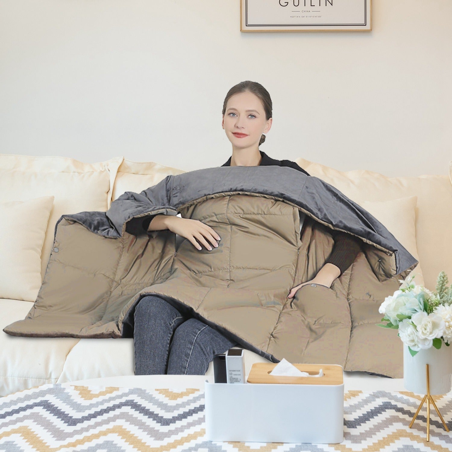 Wearable Heated Blanket | Sofa & Living Room