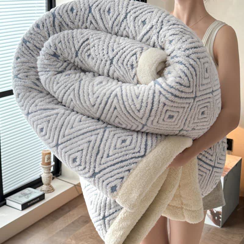 Weighted Blankets Fleece Bed | Diamond Pattern