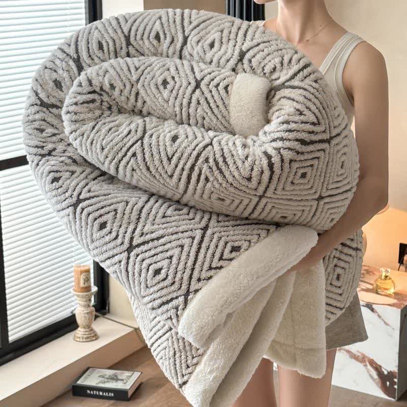 Weighted Blankets Fleece Bed | Diamond Pattern