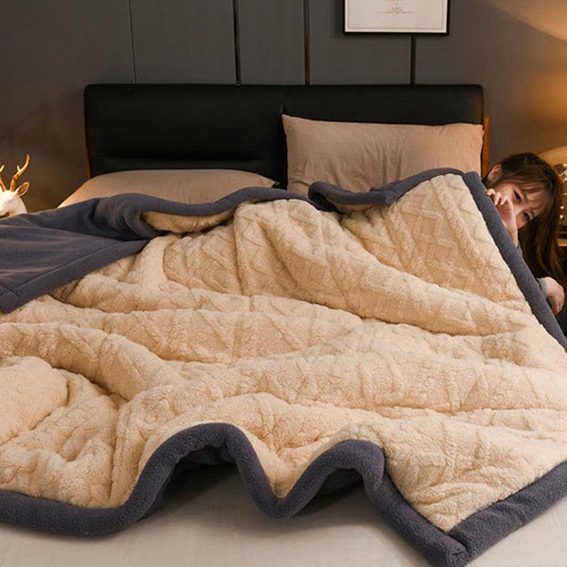 Weighted Blankets Textured Fleece Bed | Large