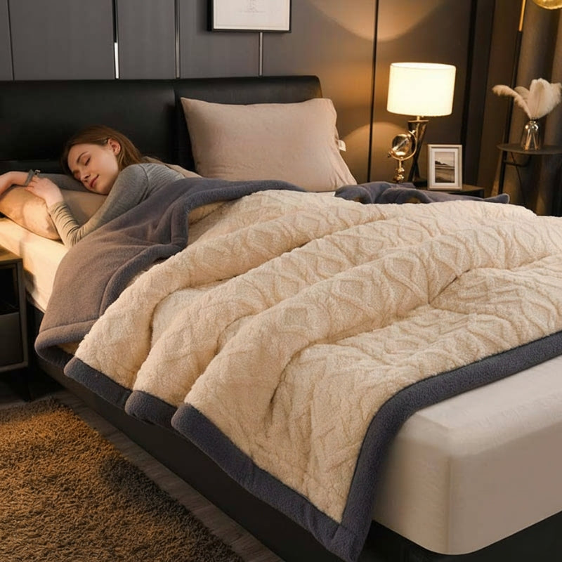 Weighted Blankets Textured Fleece Bed | Large