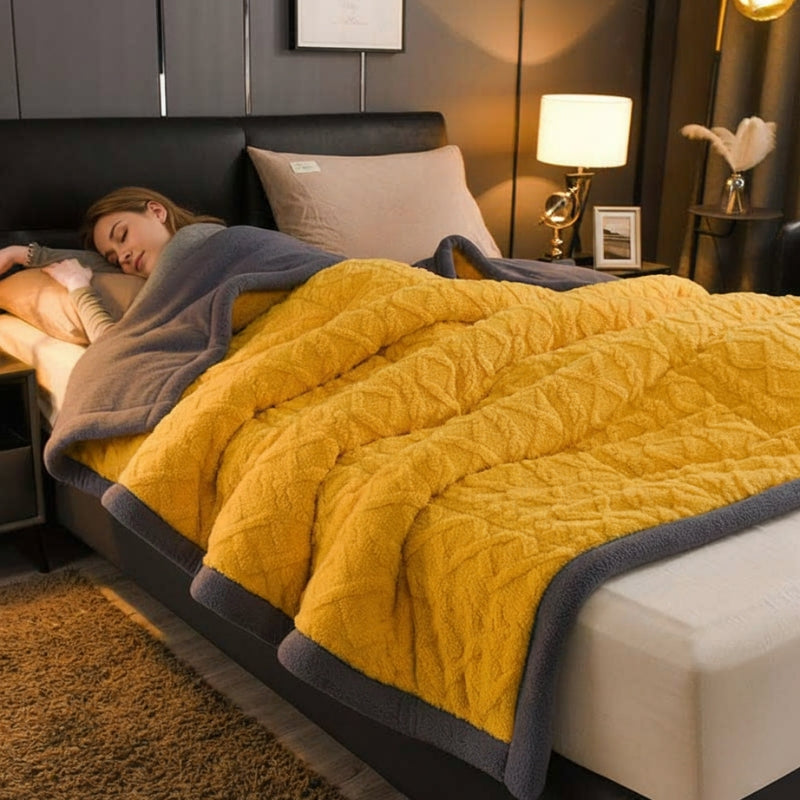 Weighted Blankets Textured Fleece Bed | Large