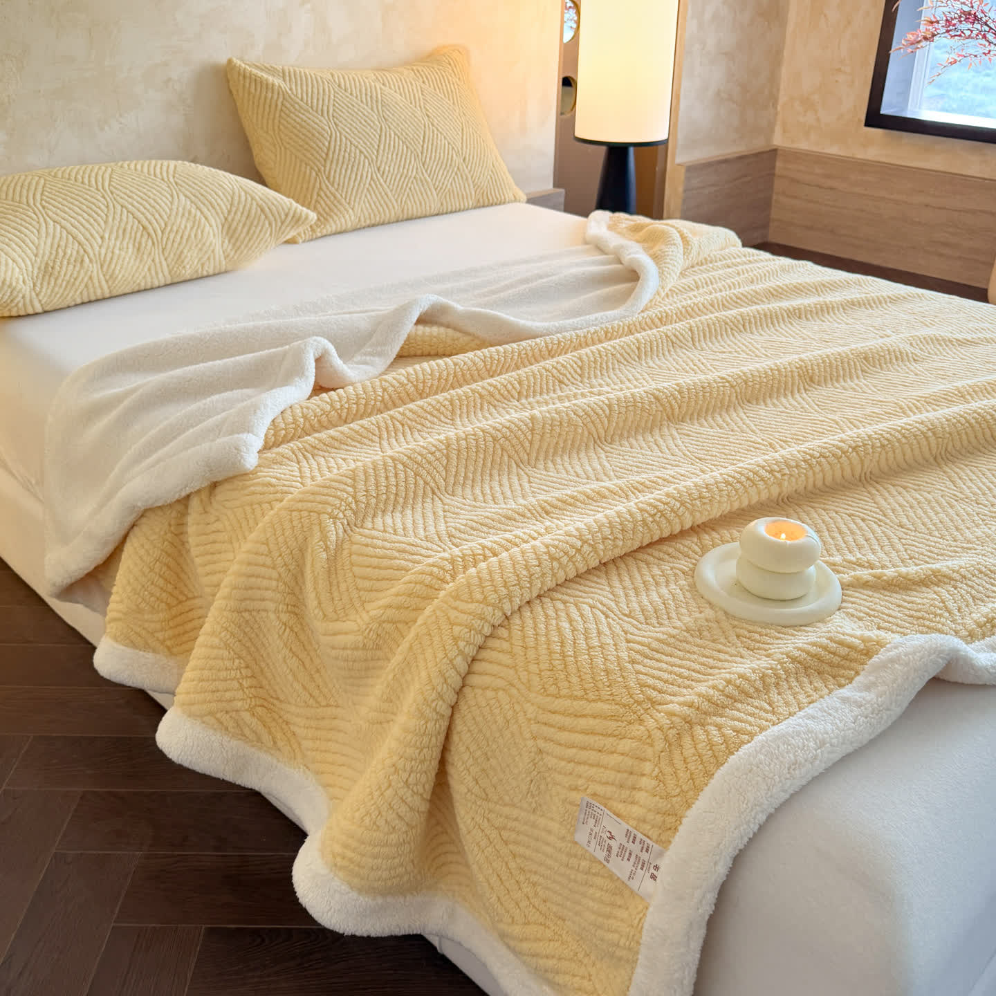 Weighted Blankets Warm Fleece Bed | Reversible