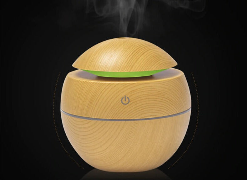 Wooden Design Scent Diffuser for the Bedroom | LED