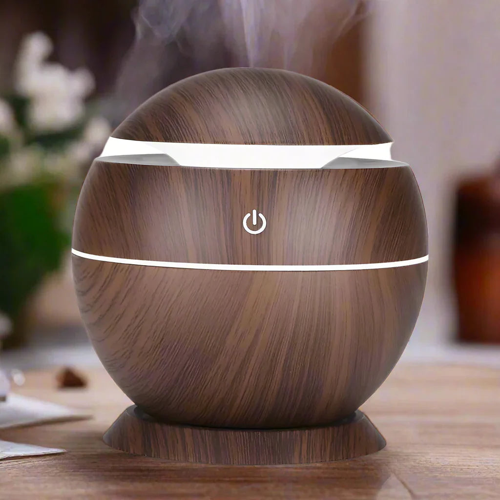 Wooden Design Scent Diffuser for the Bedroom | LED