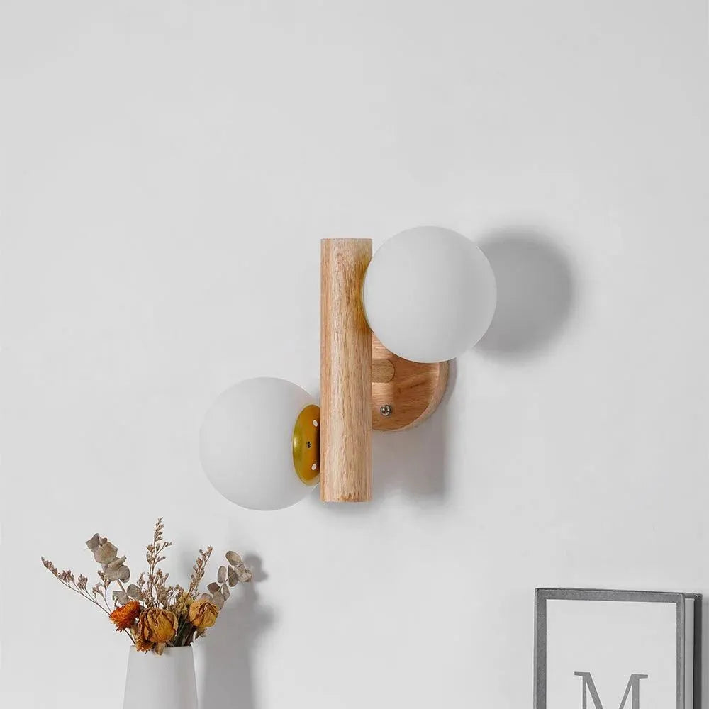 Wooden Wall Lights Bedroom LED | Modern
