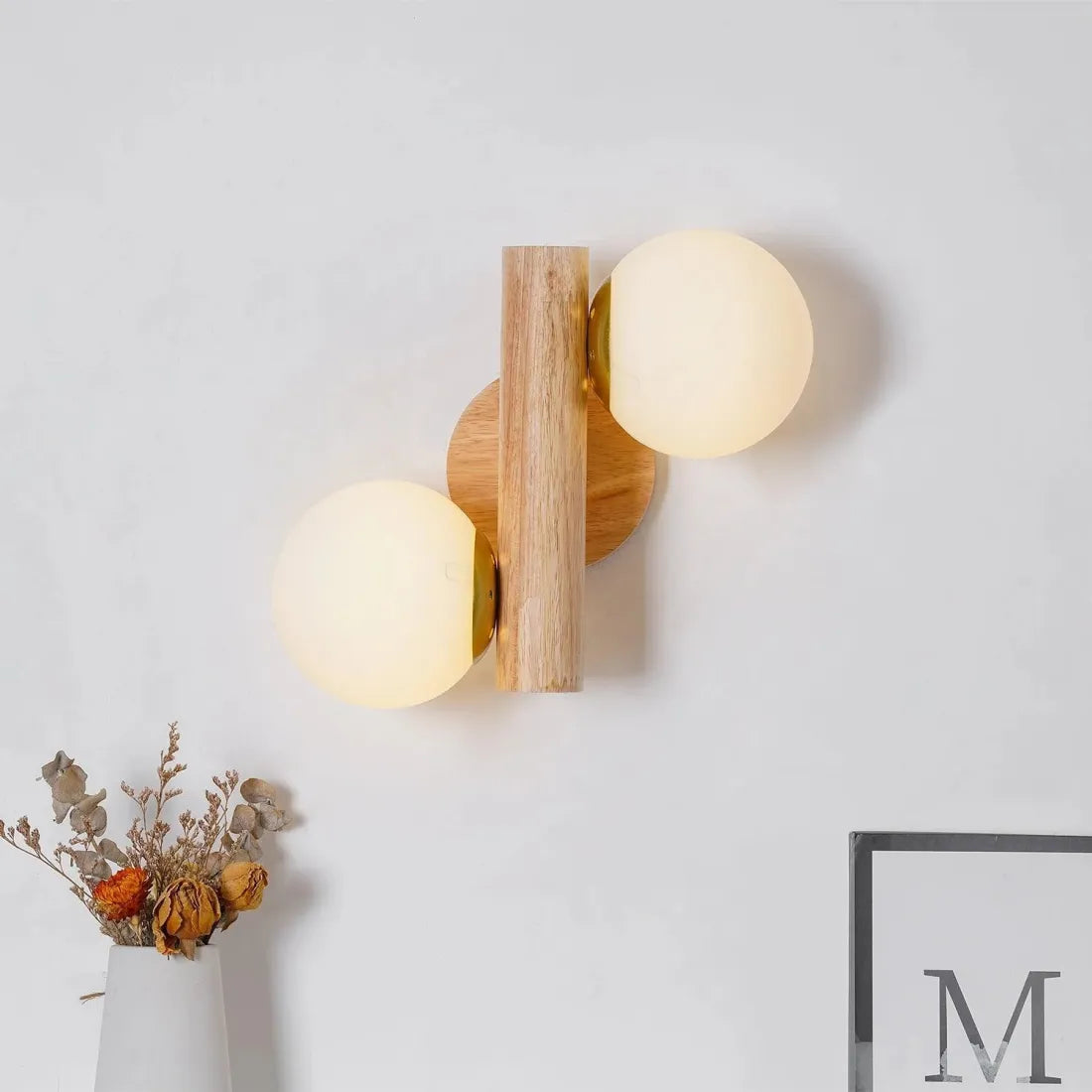Wooden Wall Lights Bedroom LED | Modern