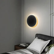 Round LED Halo Wall Light for Living Room | Minimalist