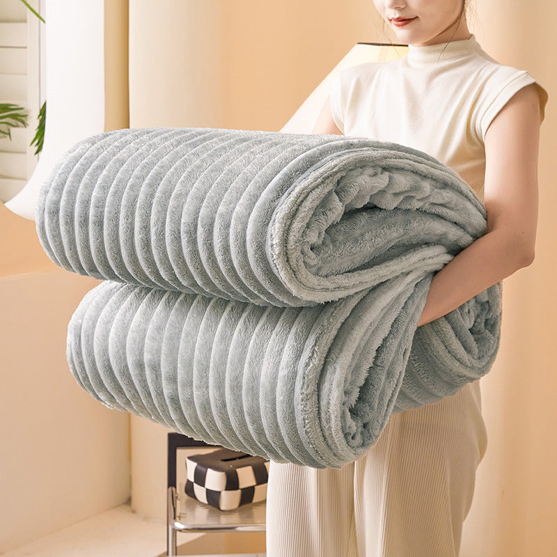 Blankets Textured Plush Throw for Sofa or Bed | Large