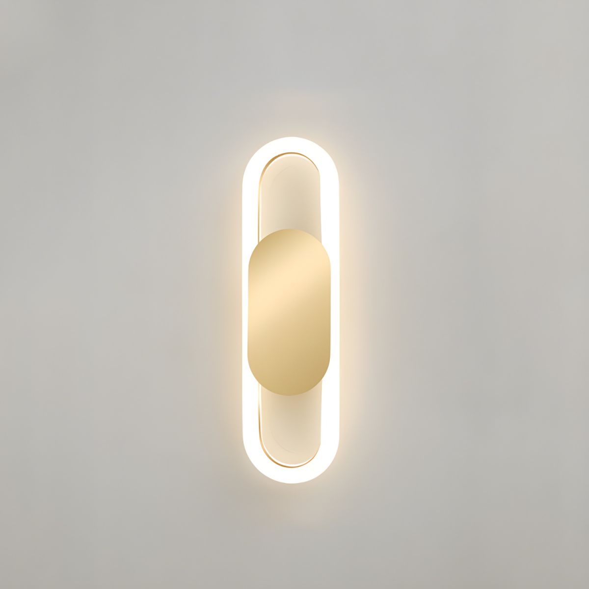 Capsule Oval LED Wall Light for Living Room | Modern