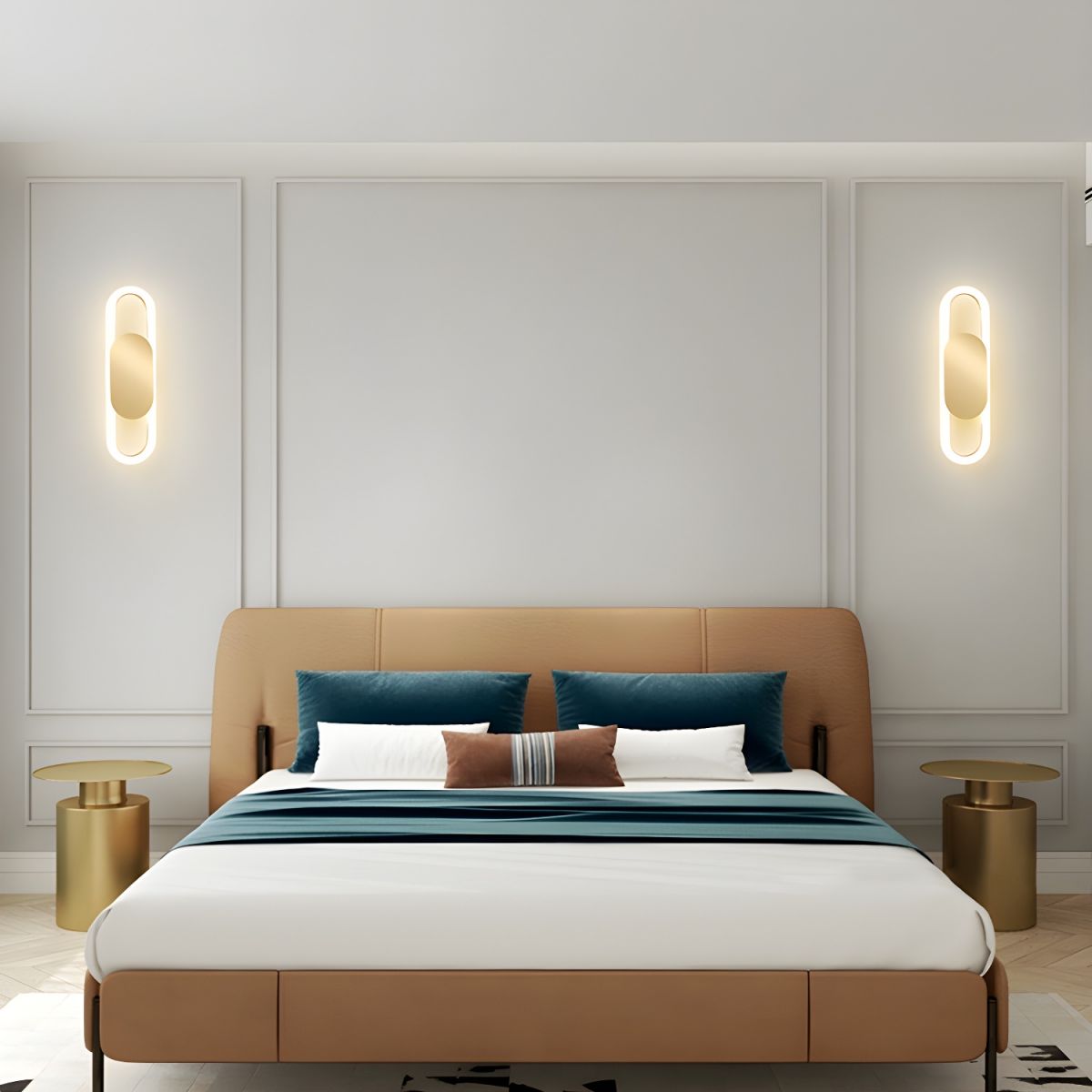 Capsule Oval LED Wall Light for Living Room | Modern